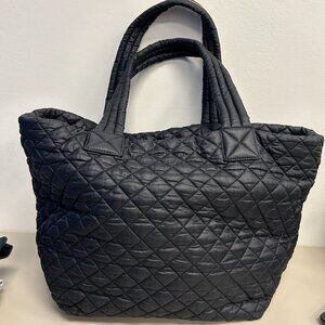 MZ Wallace Quilted Large Black Shoulder Bag